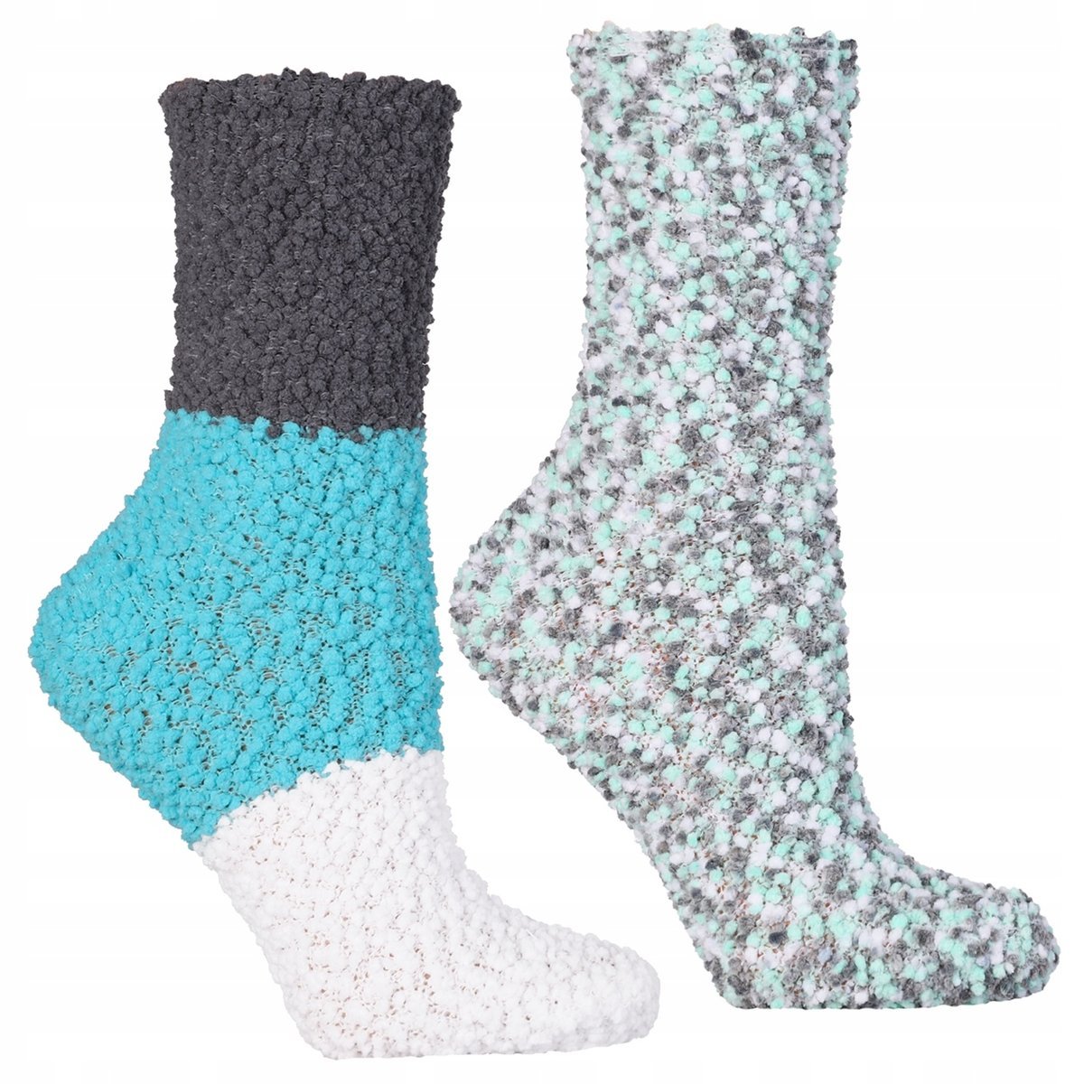 2X Skarpetki Damskie Długie Miękkie Skarpety Ciepła Dzianina Moraj 38-41