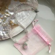 Naszyjniki - Naszyjnik malinka - miniaturka - grafika 1