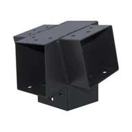 Łączniki, trójniki, kształtki - Łącznik prosty 9x9 cm 75st. 4-końce Suki Plug-in antracyt - miniaturka - grafika 1