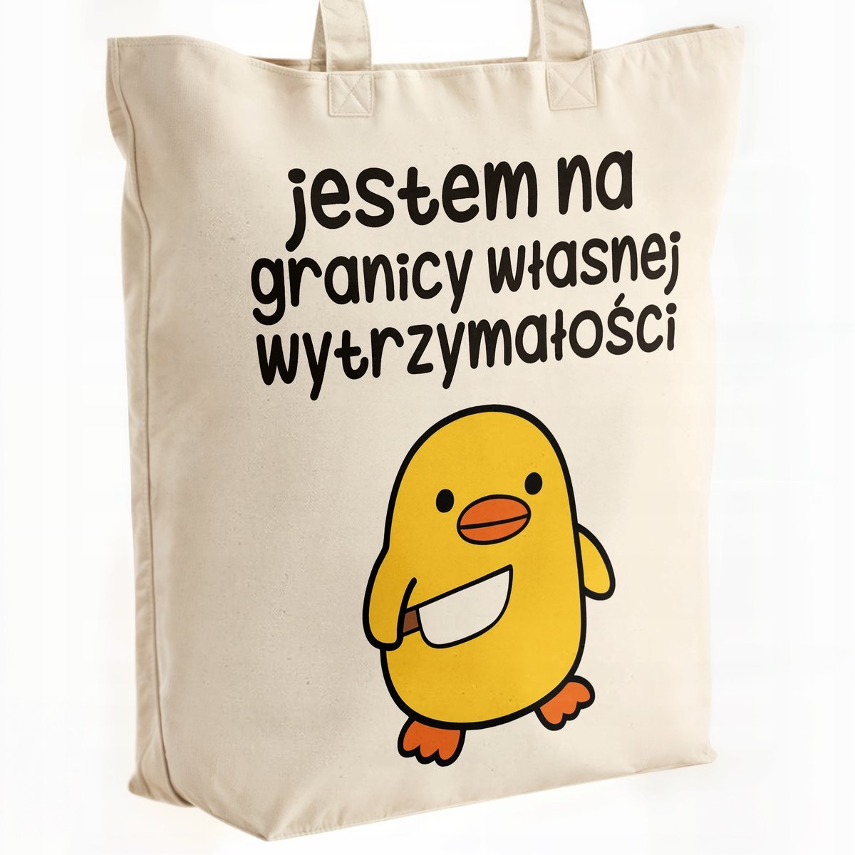 Torba bawełniana premium Jestem Na Granicy Zabawny Prezent