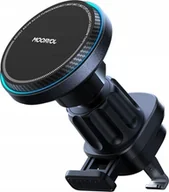 Uchwyty samochodowe do telefonów - Joyroom Joyroom uchwyt samochodowy do telefonu z ładowarką indukcyjną (kompatybilną z MagSafe) z wentylatorem na kratkę nawiewu - czarny (JR-ZS387) - miniaturka - grafika 1