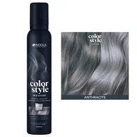 Farby do włosów i szampony koloryzujące - Indola Profession Color Style Mousse, pianka koloryzująca, antracyt, 200ml - miniaturka - grafika 1