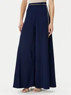 Spodnie damskie - Rinascimento Spodnie materiałowe CFC012258200 Granatowy Regular Fit - miniaturka - grafika 1