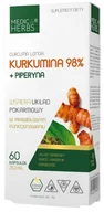 Witaminy i minerały - Suplement diety, Kurkumina 98% + Piperyna, Medica Herbs - miniaturka - grafika 1