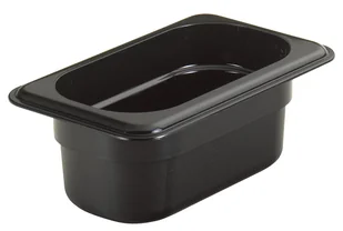 Pojemnik GN 1/9 65 mm z poliwęglanu, czarny CAMBRO, Camwear - Akcesoria gastronomiczne - miniaturka - grafika 1