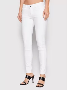 Spodnie damskie - Pepe Jeans Spodnie materiałowe Soho PL211539U91 Biały Skinny Fit - grafika 1