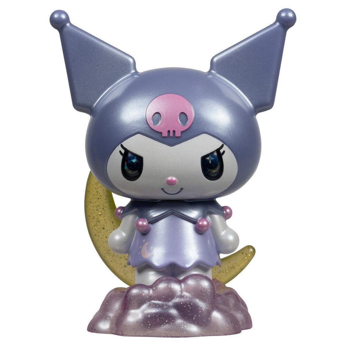hello kitty and friends Giochi cenne – 10 cm z serii Premier z efektem metalu Kuromi, bardzo szczegółowa, błyszczące oczy, efekt brokatu na symbolac..