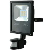 Oprawy, klosze i abażury - Eko-Light Naświetlacz LED 20 W z sensorem barwa zimna 103 - miniaturka - grafika 1