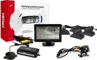 Czujniki parkowania - AMiO Zestaw czujników parkowania tft01 4,3" z kamerą hd-315-led 4 sensory czarne truck - miniaturka - grafika 1