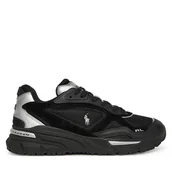 Sneakersy męskie - Sneakersy Polo Ralph Lauren 809967886001 Czarny - miniaturka - grafika 1