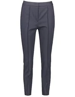 Spodnie damskie - Taifun Damskie spodnie ze stretchu 7/8 slim chusty/kombi skrócone spodnie 7/8 jednokolorowe, długość 7/8, grantowy, 40 Kr�tki - miniaturka - grafika 1