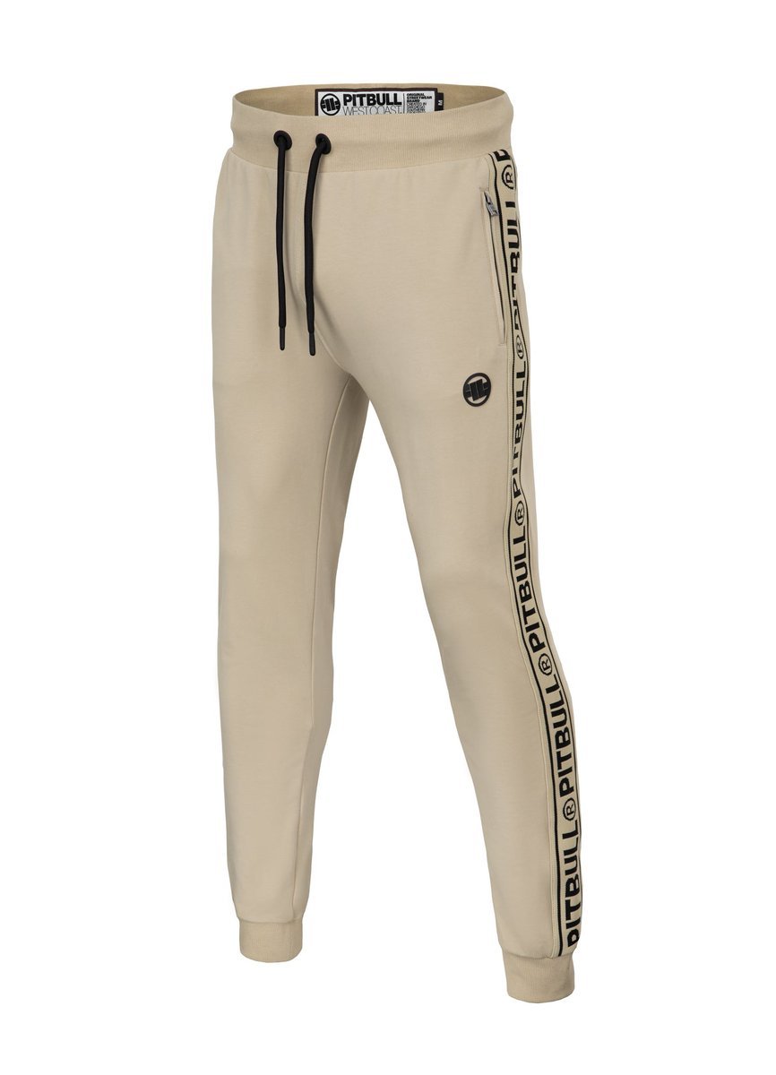 Spodnie dresowe French Terry BYRON Piaskowe XXL