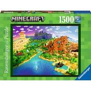 Puzzle - Puzzle Świat Minecraft 1500 elementów - miniaturka - grafika 1