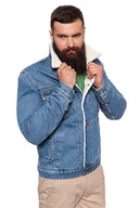 Kurtki męskie - Męska kurtka zimowa Wrangler SHERPA JACKET L - miniaturka - grafika 1