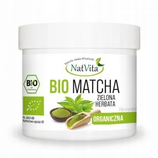 Matcha BIO Herbata Zielona Proszek Antyoksydant Ceremonia 120g NatVita - Herbata - miniaturka - grafika 1