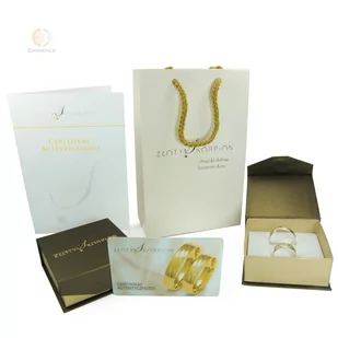 Obrączki ślubne z brylantami Złoty Skorpion – C118 - Obrączki ślubne - miniaturka - grafika 2