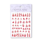 Ozdoby do paznokci - Allepaznokcie Naklejki do paznokci cienkie samoprzylepne Joyful Nail białe Nr 1073 - miniaturka - grafika 1