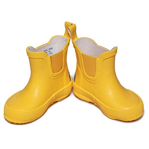 CeLaVi Dziecięca kalosze unisex Basic Short Rain Boat, ŻÓŁTY, 19 EU