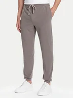 Spodnie sportowe męskie - BOSS Spodnie dresowe Mix&Match 50515305 Brązowy Regular Fit - miniaturka - grafika 1