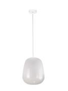 Lampy sufitowe - KET LAMPA wisząca KET1028 szklana OPRAWA loftowy zwis biały KET1028 - miniaturka - grafika 1