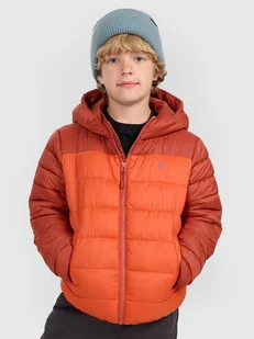 4F Kurtka puchowa z wypełnieniem syntetycznym chłopięca - brązowa 122 (6-7 lat) - Kurtki i kamizelki sportowe męskie - miniaturka - grafika 1