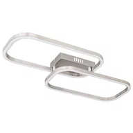 Lampy sufitowe - Globo Lighting Nowoczesna LAMPA sufitowa SILLA 67262D metalowe ramki LED 16W 3000K do salonu nikiel 67262D - miniaturka - grafika 1