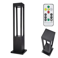 Lampy ogrodowe - Lampka słupek ogrodowa 20 LED solarna 60cm stojąca na pilot 3 tryby światła - miniaturka - grafika 1