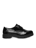 Półbuty damskie - Rieker Półbuty 45502-00 Czarny - miniaturka - grafika 1