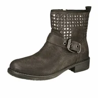 Kozaki damskie - s.Oliver Damskie kozaki cowboy, szary - szary grafitowy 206. - 39 eu - miniaturka - grafika 1