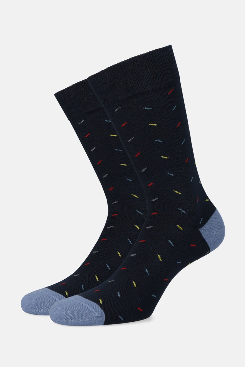 Skarpety Granatowe we Wzór