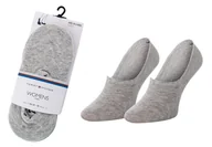 Skarpetki damskie - TOMMY HILFIGER DAMSKIE STOPKI MOKASYNY 2P GRAY 383024001 758 - Rozmiar: 35-38 - miniaturka - grafika 1