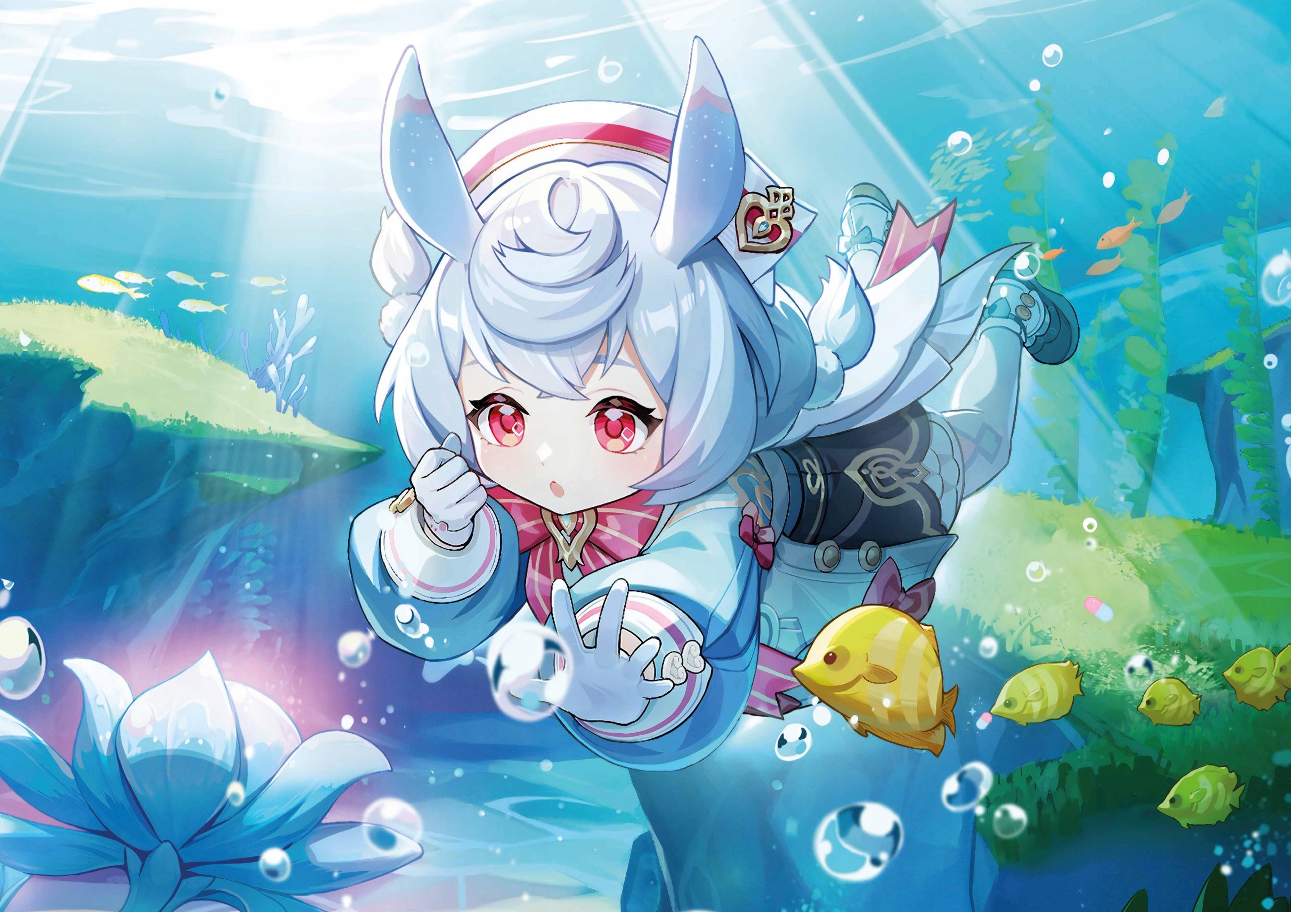 Plakat A3 Genshin Impact Anime Gra Sigewinne