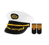 Dodatki do strojów karnawałowych - GoDan Czapka marynarza z pagonami CPMR-YH - miniaturka - grafika 1