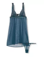 Majtki damskie - Emporio Armani Damska bielizna dziecięca + stringi Christmas Lace zestaw bielizny, Obsidian, XL - miniaturka - grafika 1