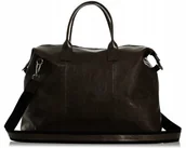 Akcesoria podróżnicze - SKÓRZANA TORBA PODRÓŻNA WEEKENDOWA SOLOME PREMIER BRĄZOWA TORBA NA SIŁOWNIE - miniaturka - grafika 1