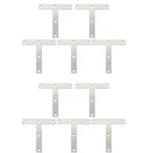 Zawiasy, okucia i inne akcesoria - 20 szt. płaskich narożnych wsporników w kształcie litery T do naprawy mebli z forniru drewnianego, 90 stopni, 120 mm x 120 mm - miniaturka - grafika 1