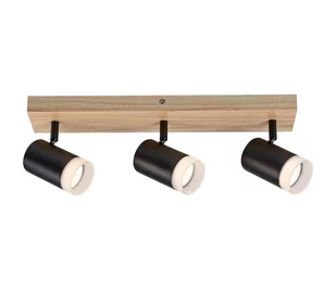 Rabalux 73123 - Oświetlenie punktowe sufitowe TORAS 3xGU10/5W/230V dąb - Lampy sufitowe - miniaturka - grafika 1
