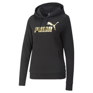 Swetry damskie - Bluza Sportowa Damska Puma Ess+ Metallic Logo Tr - grafika 1