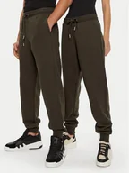 Spodnie sportowe męskie - AMI PARIS Spodnie dresowe UTR240.JE0091 Brązowy Regular Fit - miniaturka - grafika 1