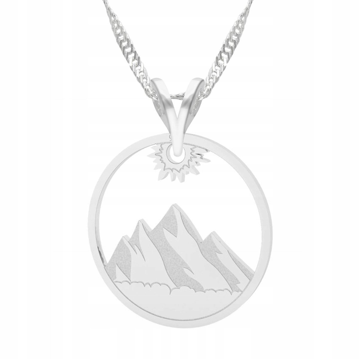 Naszyjnik Srebrny Mountains Góry Tatry z Górami Tatrami Zakopane SREBRO 925