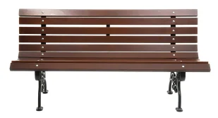 Elegancka ławka parkowa W9-E08 - Ławki ogrodowe - miniaturka - grafika 1