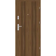 Drzwi zewnętrzne - Nawadoor Drzwi wewnętrzne wejściowe Grafen Akustic Orzech Premium 80 prawe do wewnątrz - miniaturka - grafika 1