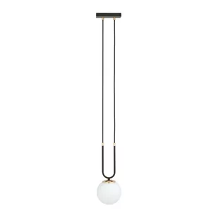 Emibig GLAM 1 BLACK/OPAL 1112/1 lampa wisząca szklane klosze GLAMOUR 1112/1 - Lampy sufitowe - miniaturka - grafika 2