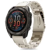 Akcesoria do smartwatchy - Pasek TECH-PROTECT Stainless do Garmin Fenix 5X/5X Plus/6X/6X Pro/7X/8 (51 mm) Tytanowy - miniaturka - grafika 1