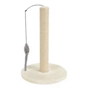 Zolux Drapak sizal słupek z zabawką 63 cm kol. beżowy Dostawa GRATIS od 99 zł + super okazje - Drapaki dla kotów - miniaturka - grafika 1