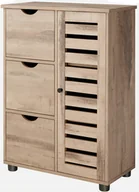 Szafki łazienkowe - Szafka stojąca z szufladami retro vinatge rustykalny beż - miniaturka - grafika 1