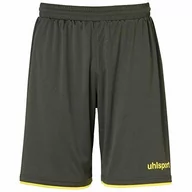 Spodnie i spodenki dla chłopców - uhlsport uhlsport Szorty dziecięce unisex zielony ciemnooliwkowy/żółty fluorescencyjny 152 100380614 - miniaturka - grafika 1