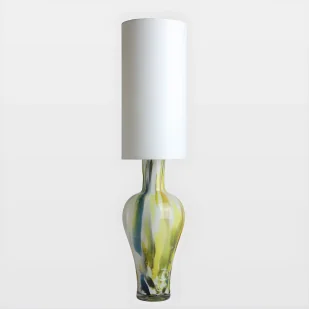 Lampa stołowa Cętki - kolor biały, żółty, Niebieski, Zielony - LGH0591 - Lampy stojące - miniaturka - grafika 1