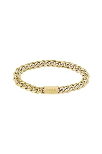BOSS Jewelry CHAIN FOR HIM Collection męska bransoletka z łańcuszkiem żółte złoto - 1580403M - Moda i Uroda OUTLET - miniaturka - grafika 1