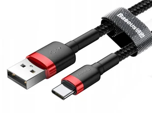 Baseus Kabel Cafule USB-C 3A 0.5M red black CATKLF-A91 - Kable USB - miniaturka - grafika 16